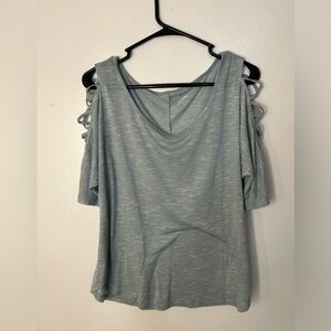 Soho Grey 3/4 Sleeve Top